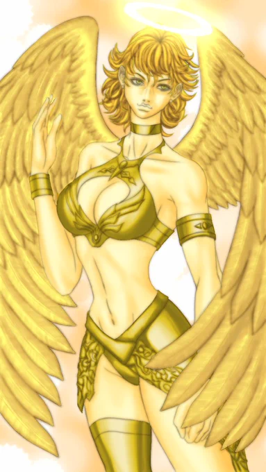 #天使の日 だったのですね!?間に合わなかった(^_^;)…ので、過去の楽描きたちを総動員 