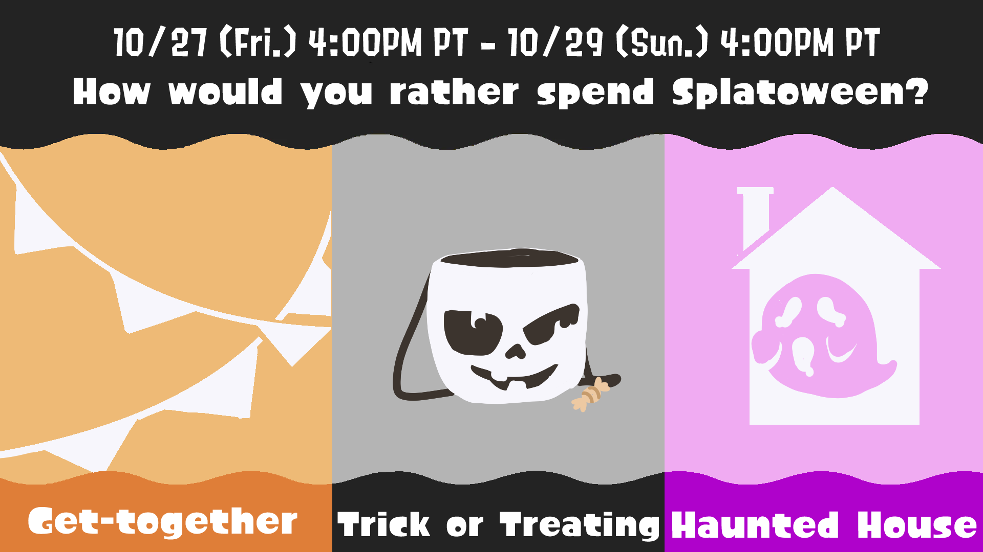 PunTree🪄🌧 on X: How would you rather spend splatoween