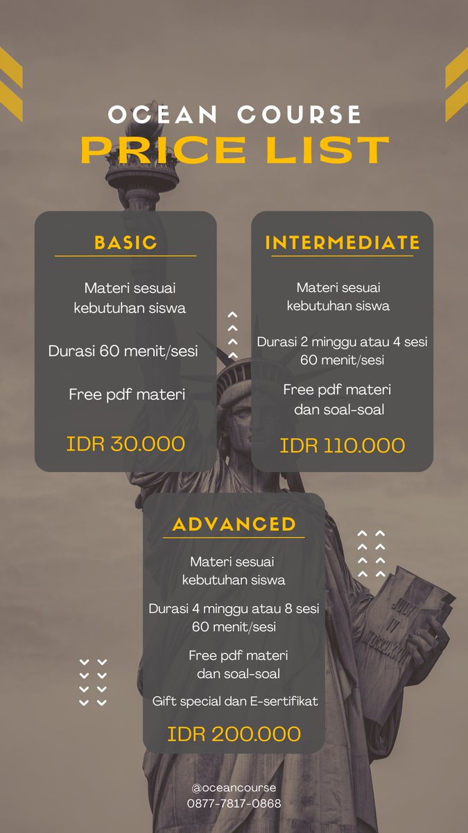 Annhere___'s tweet photo. Assalamu'alaikum wr.wb
Good morning, haiii buat yang mau belajar bahasa inggris dari materi paling basic hingga advanced bisa sama aku yaa😍
Aku mahasiswi sastra Inggris, udah berpengalaman ngajar bahasa Inggris secara offline juga😁☃️
#zonauang #onlinecourse #bahasainggris https://t.co/lItPyUjpjf