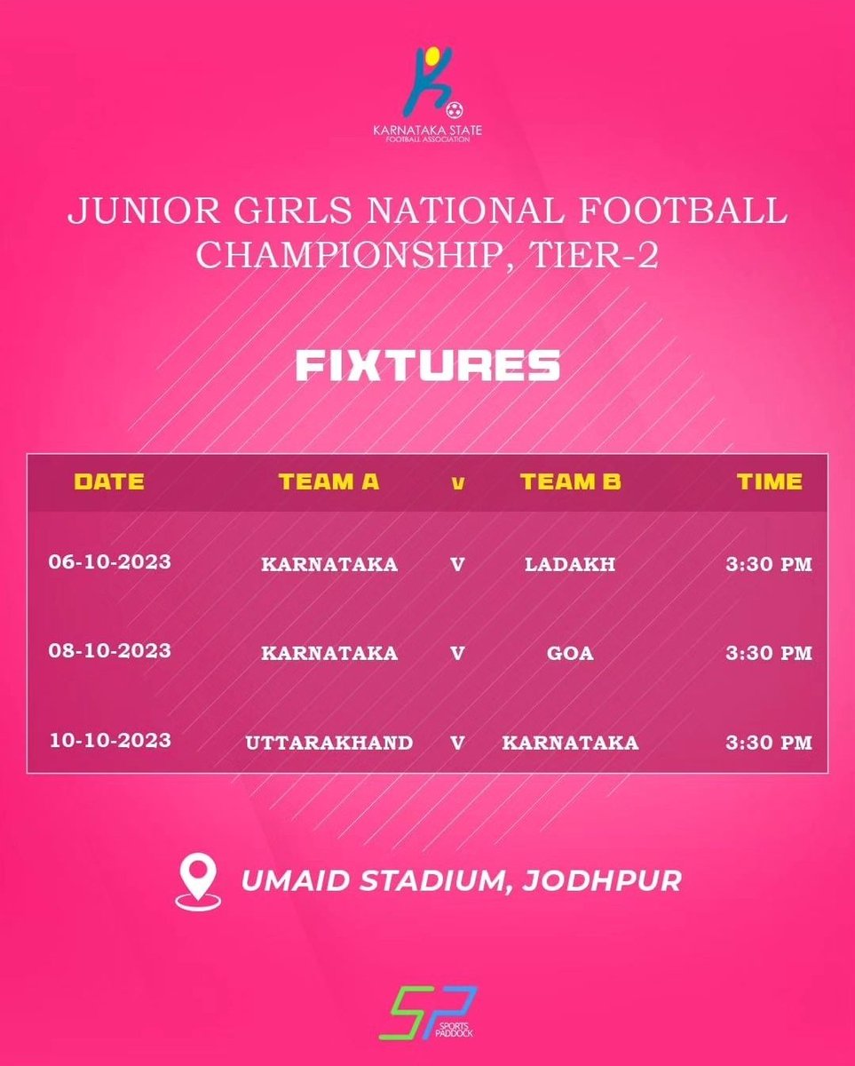 indiafemmefooty's tweet photo. #KarnatakaFootball #JuniorWNFC Strong contingent who are playing in #KWSL. Hope they put the details of telecast. https://t.co/M3ZxT3a4yN