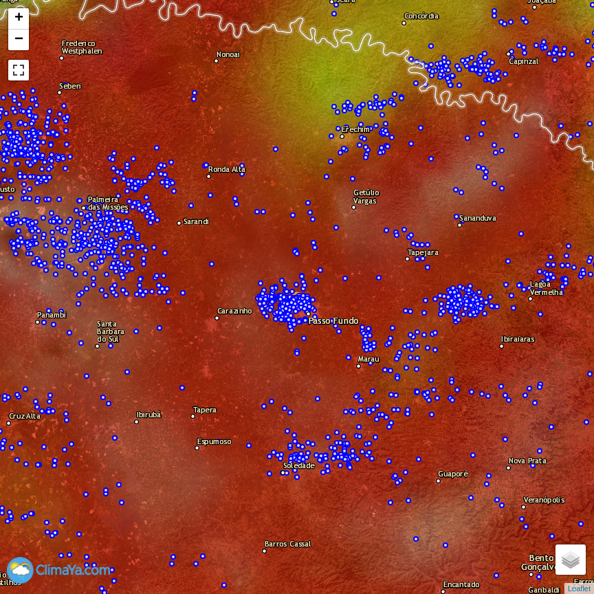 climaya's tweet photo. 🇧🇷 Detectada TORMENTA ELÉCTRICA ⚡️ a 8.5 kms. al NorOeste de Passo Fundo BR

Se registran 69 rayos en 10 min. Información EXPERIMENTAL
Mapa en tiempo real aquí: https://t.co/tBzE8GRwlE

¡Mantente informado y seguro! https://t.co/i7ZEkTGbsk