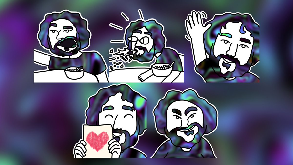 nickatnighte's tweet photo. I wanted to share a creative project I've been working on for a month or so...

I created a new pack of nickatnighte related emojis for my channel and discord server and I'm so happy about how they came out! Here's the bulk of them: https://t.co/hH79pkDJL4