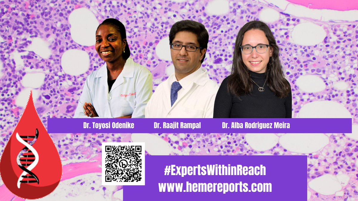 HemeReports's tweet photo. Save the date! The next episode of #HemeReports brings in guest experts @myeloidmalig @RaajitRampal and @AlbaRMeira who join our team for a case-based discussion of blast-phase MPN!
Oct 24, 2023, 6:30 PM CT
Register: https://t.co/50B9wpPnF6 https://t.co/9XeggTzPbJ