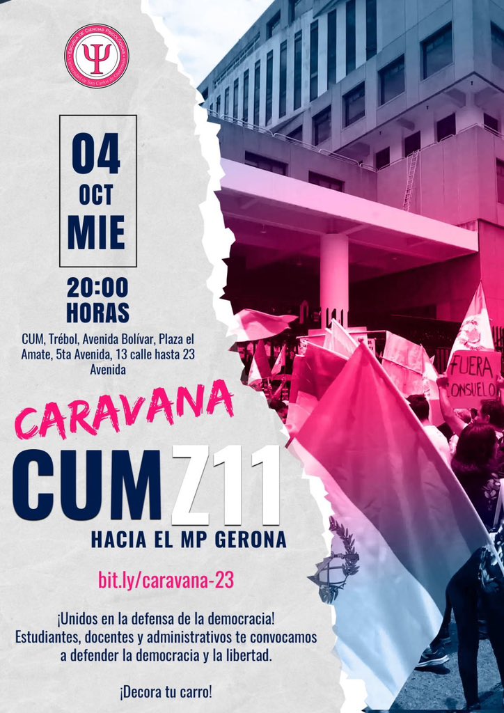 PrensaComunitar's tweet photo. #ParoNacional ✊🏽 universitarios convocan a una caravana desde el CUM hacia el barrio Gerona frente al MP para exigir la renuncia de Consuelo Porras y su gente de confianza en el MP. 📢 https://t.co/IxpBz6dulY