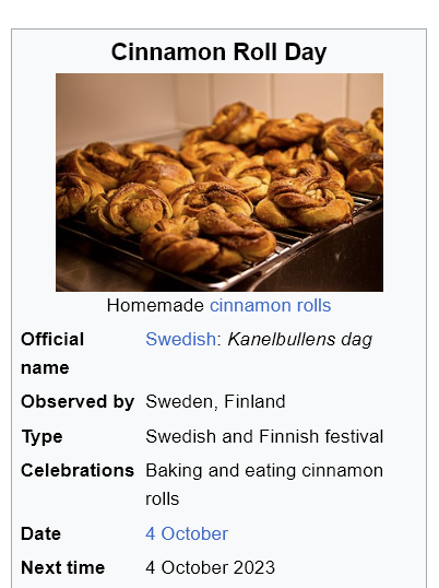 "happy boyfriend day!!" 

wrong.

Cinnamon Roll Day