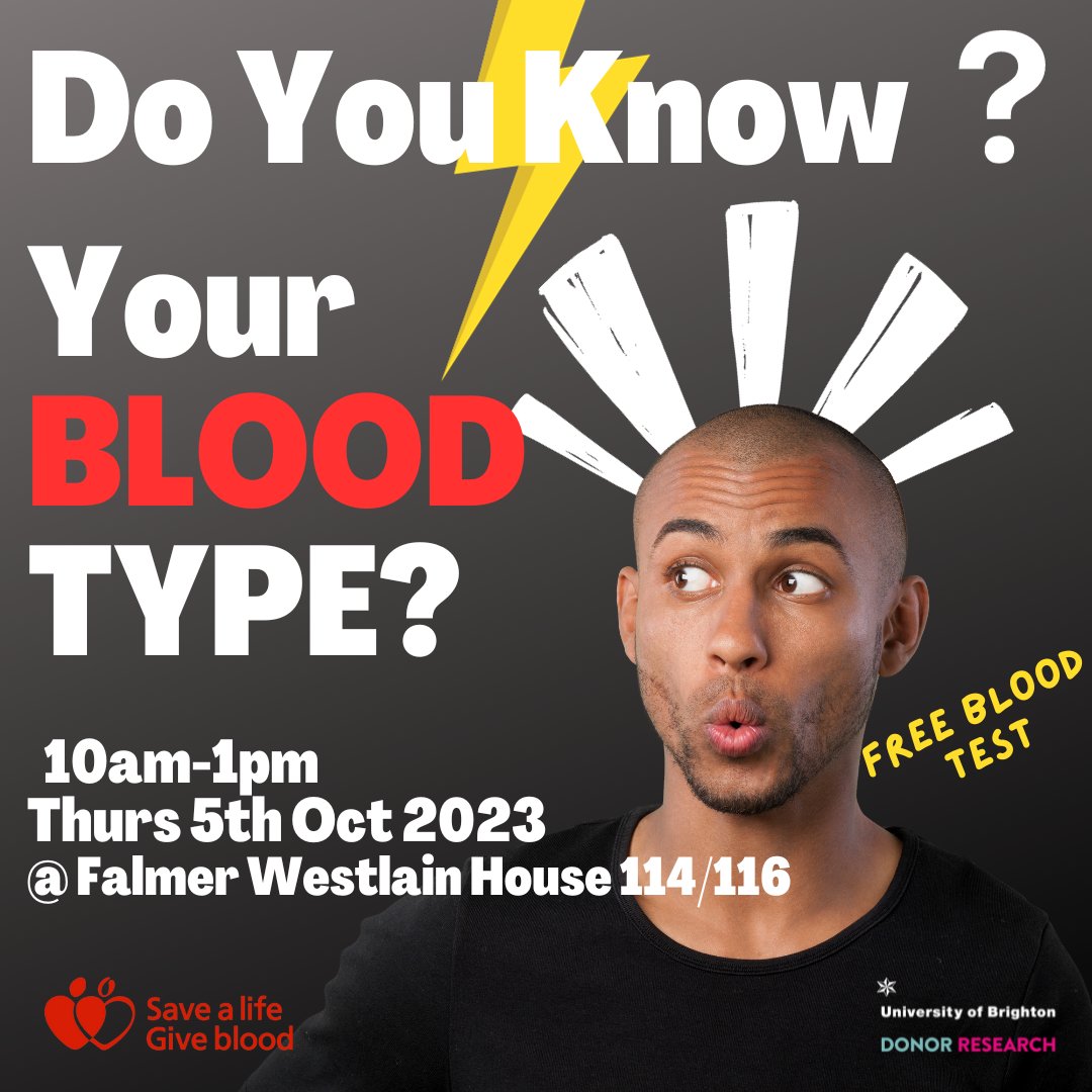 Wow! All our slots for <a href="/givebloodnhs/">Give Blood NHS 🩸🩹</a> #whatsyourbloodtype are all gone for today. Thank you <a href="/uniofbrighton/">University of Brighton</a> staff and students!
but....
we have some slots for Thursday. 
outlook.office365.com/owa/calendar/B…