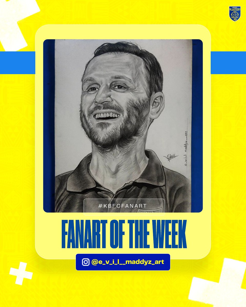 Looking good, Boss! 💛

Presenting this week's #KBFCFanArt! 🎨

#KBFC #KeralaBlasters