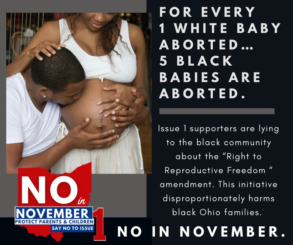 OhioAMF's tweet photo. @Williams4ohio @ProtectWomenOH Indeed it is!! #StopTheGenocide #NoInNovember https://t.co/18RDhWpTlr