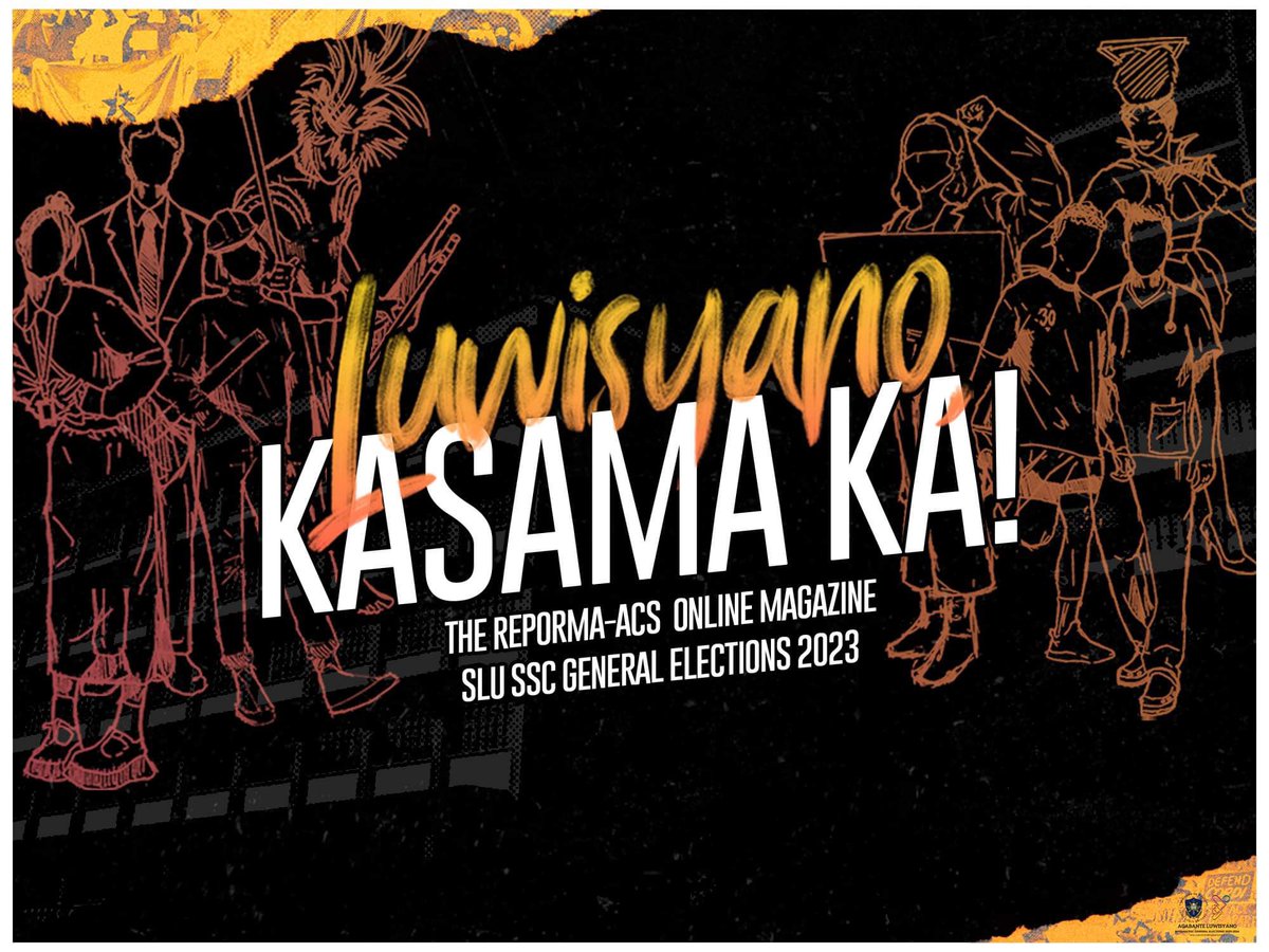 REPORMA_ACS's tweet photo. [Luwisyano, #KasamaKa! ONLINE MAGAZINE]

Handog ng #REPORMAACS ang mga platapormang at proyektong lubog sa tunay na interes ng bawat Luwisyano at Pilipino.

BASAHIN: https://t.co/aRSzVJTeWb

Ngayon, higit kailanman,
TINDIG PARA SA TAMA! SULONG NANG SAMA-SAMA!

#SLUVoteForward https://t.co/EYMjrtnmXQ