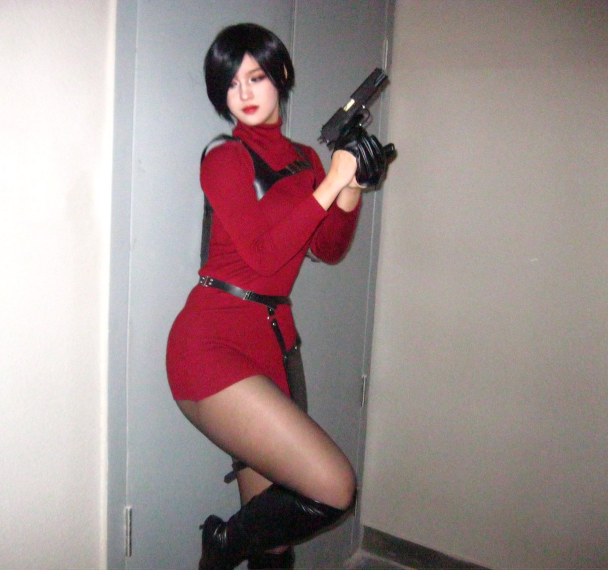 ruazhua's tweet photo. Ada Wong cos
#ResidentEvil 
#ResidentEvil4Remake 
#cosplay https://t.co/GeP3WHlXbQ