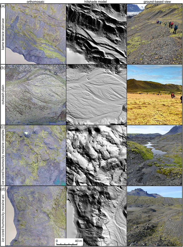 GIS_Geomorpho's tweet photo. @UAM_Poznan @GeogDurham 2/5 Drone data (2014-2022), historical aerial photographs (1945-2003) and satellite images (2011-2022) combined with several seasons of fieldwork have been used to quantify changes in the proglacial landscape of Kvíárjökull – a temperate glacier in SE Iceland. https://t.co/VYaiojYUt8