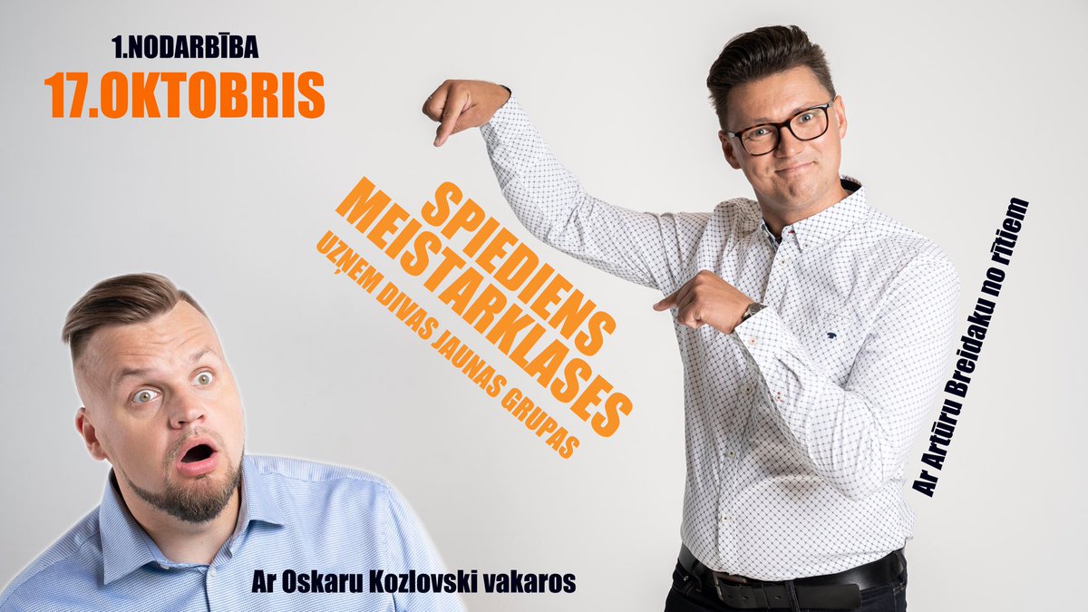 Mēs atsākam meistarklases 🤩 mājas lapā ir plašāka informācija, bet 17.oktobris ir šīs mācību sezonas sākums 🤭 Tiekamies?#skatuve #atmestbailes #runātdroši #spiediens #meistarklases