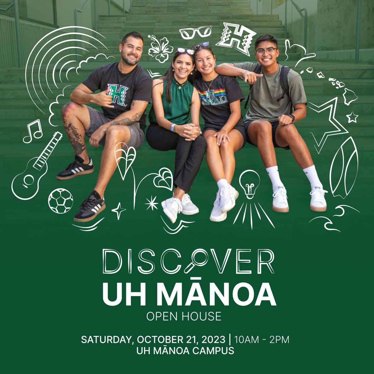 Check out our first 'Discover UH Mānoa' Open House event on Sat. Oct. 21! Come visit and learn about everything the College of Education has to offer! To learn more and register, please visit: bit.ly/48BMhHf Help us spread the word! @HIDOE808