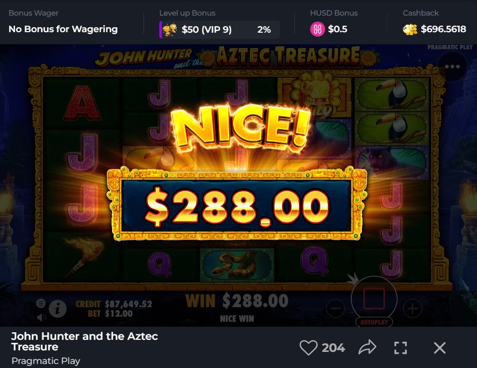 savagecryp88611's tweet photo. π Unearthed the thrill with John Hunter and the Aztec Treasureβ’! πΊπ The ancient book leads to Free Spins where wins get a 10x boost! π₯ Adventure awaits! #AztecTreasure #BigWins
Click here https://t.co/XzXXi67vWK to get 100 #FreeSpins worth up to $50 #casino #slotgame https://t.co/PsEjmu4Qi2