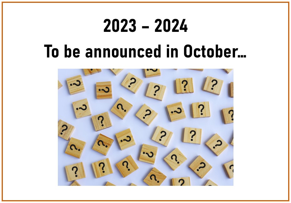 Not long now until we announce this academic year's Performing Arts production...