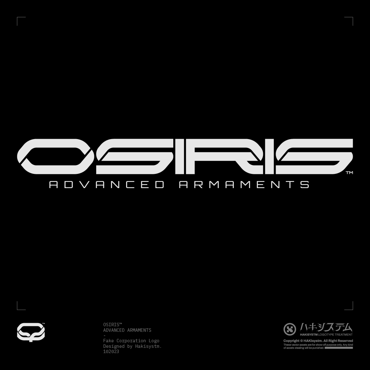 hakisystm's tweet photo. OSIRIS™ 
Advanced Armaments 

- 

Fake Corporation Logo 
Designed by @hakisystm
_  

[DM FOR COMMISSION OR COLLAB]  

#logotype #logo #modern #modernlogo #futuristic #futuristiclogo #cyberpunk #cyberpunklogo #fakelogo https://t.co/4MHfQ0FkOg