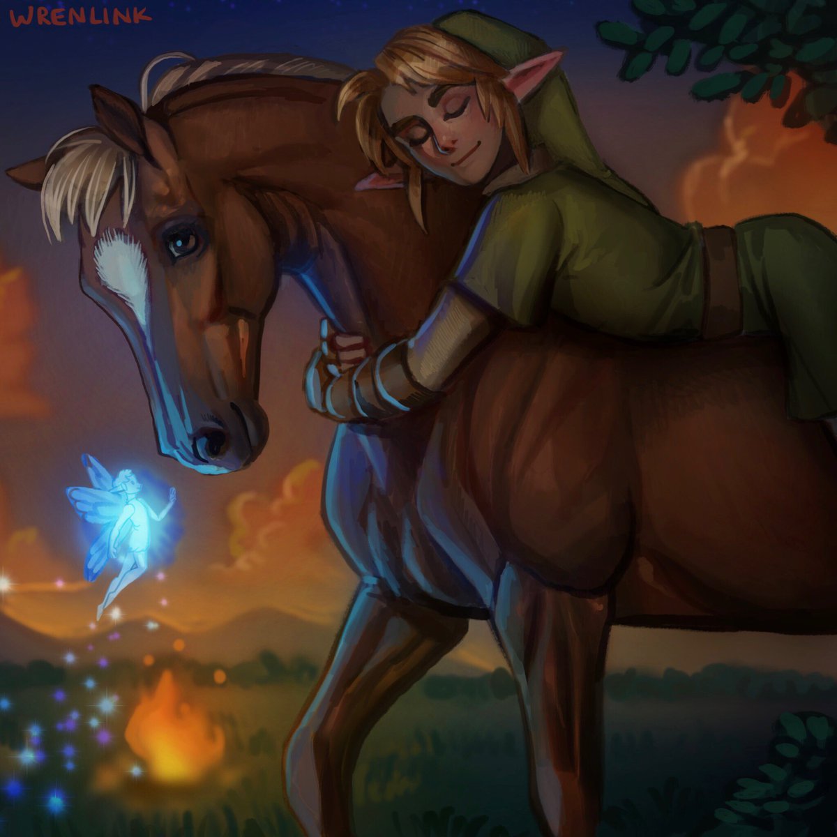 Linktober Day 3 - Companion 🐴🧚‍♀️ #Zelda