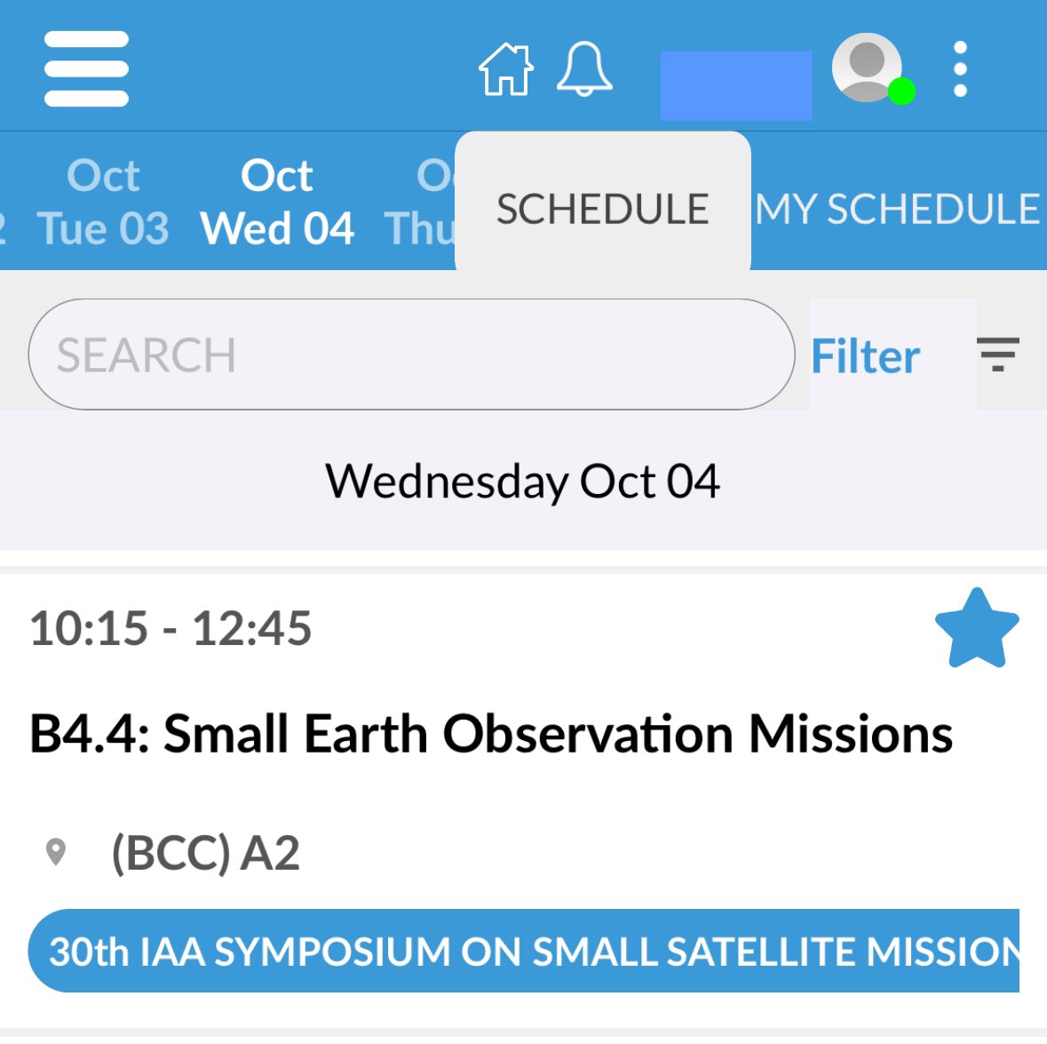 Good morning for the 3rd day of #iac2023!
We will start this day with with our #IAASmallSat session B4.4 „Small #EarthObservation Missions“ in BCC A2 at 10:15.
We are looking forward to great presenations and discussions with you!
<a href="/Iac2023/">IAC 2023</a> <a href="/iafastro/">IAF</a>