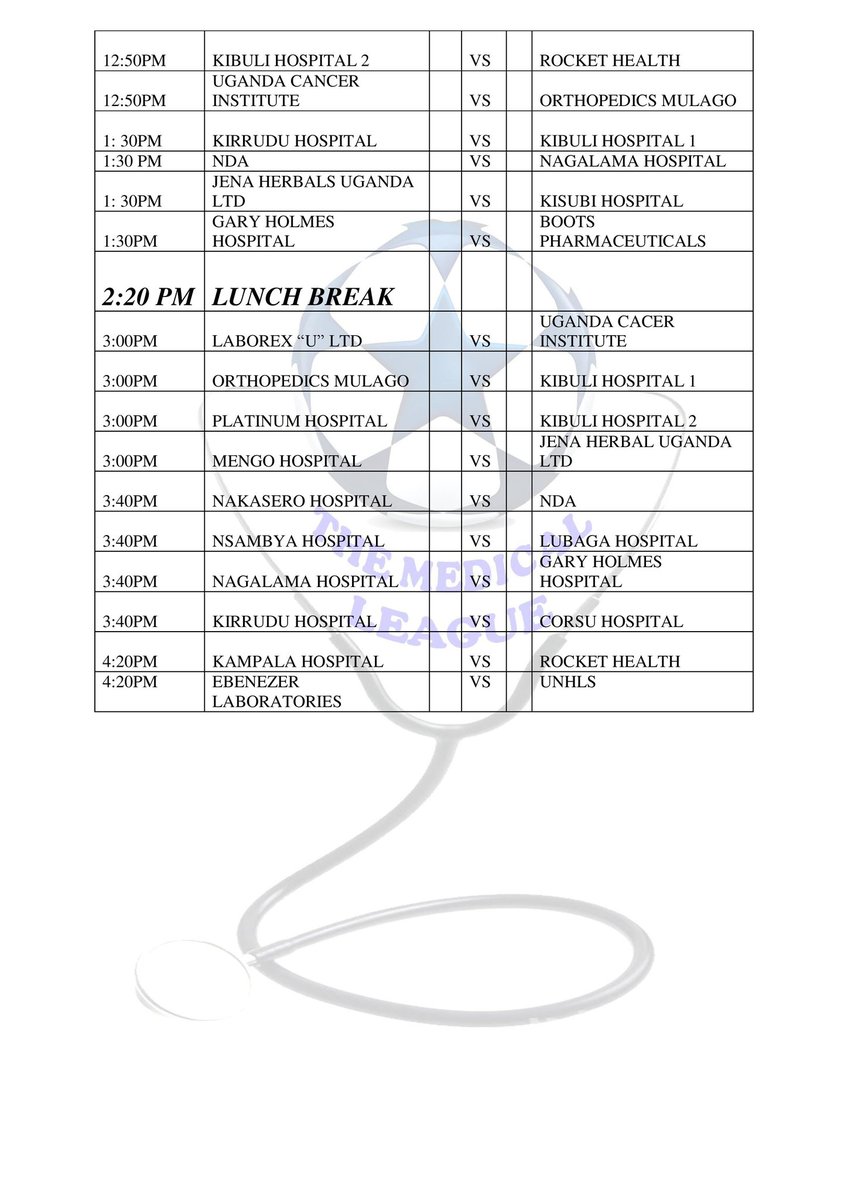 themedicalleag1's tweet image. After some rest we are back alive and kicking this month on the 15th 2023 the MEDICAL LEAGUE returns at the same Venue that is MENGO SENIOR SECONDARY SCHOOL and the football fixture is also out watch out who you start with and prepare for the day
#themedicalleague
#mengoss