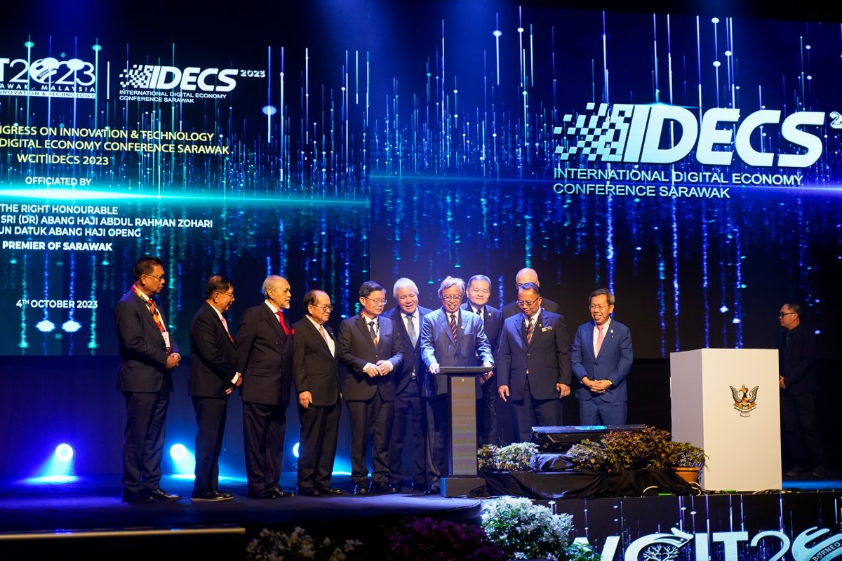 WCITIDECS2023's tweet image. The official opening ceremony marks the start of WCIT|IDECS 2023!

We were honoured by the presence of The Right Honourable Datuk Patinggi Tan Sri (Dr) Abang Haji Abdul Rahman Zohari bin Tun Datuk Abang Haji Openg, Premier of Sarawak.

#WCITIDECS2023 #WCIT2023 #IDECS2023