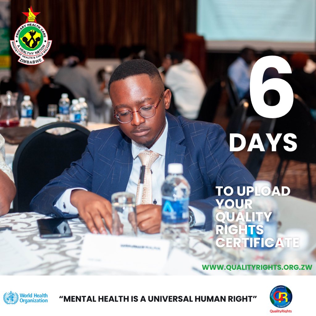 University Students have also heeded the call to do the #QualityRights e-training. has your institution started?@great_zimuniv <a href="/UniversityOfZim/">University of Zimbabwe</a> <a href="/MidlandsState/">Midlands State University</a> <a href="/CUZ_Official/">The Catholic University of Zimbabwe</a> <a href="/AJU2018/">Arrupe Jesuit University</a> <a href="/WHO_Zimbabwe/">WHO Zimbabwe</a> <a href="/MichelleFunk3/">Michelle Funk</a> <a href="/FloBaing/">Florence Baingana</a> <a href="/DebraMachando/">Debra Machando</a> <a href="/MusoroFabs/">Fabian Musoro</a> <a href="/Pamumvurizwe/">Pamumvuri</a>  <a href="/walter_mangezi/">Walter Mangezi</a>