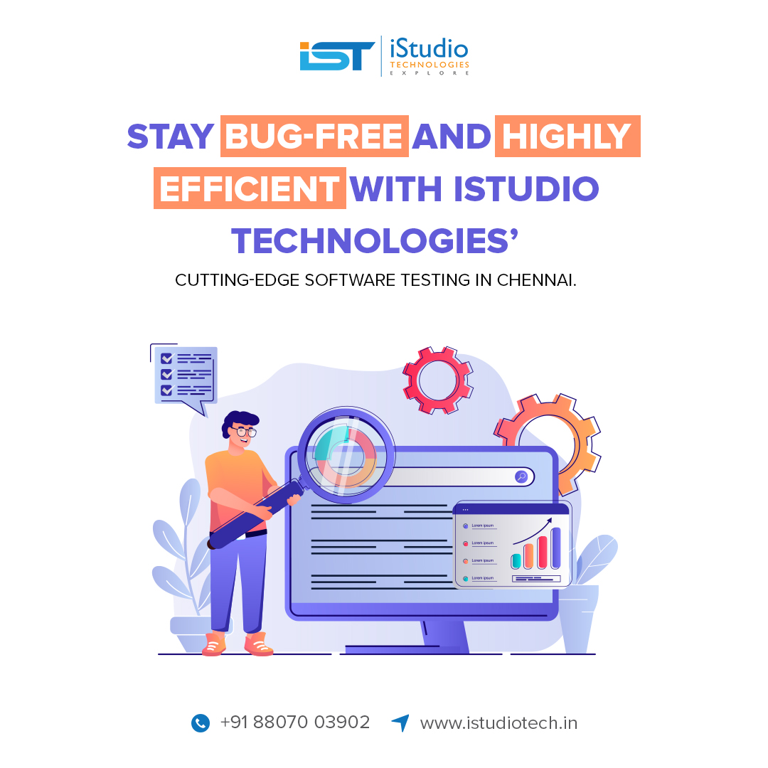 istudiotech's tweet image. Stay bug-free and highly efficient with iStudio Technologies’ cutting-edge #Software testing in Chennai.

#softwaretestingservicesinChennai #softwaredevelopmentcompanyinchennai #softwaredevelopment #softwaresolutionprovidersinChennai #softwaretesting #istudiotechnologies