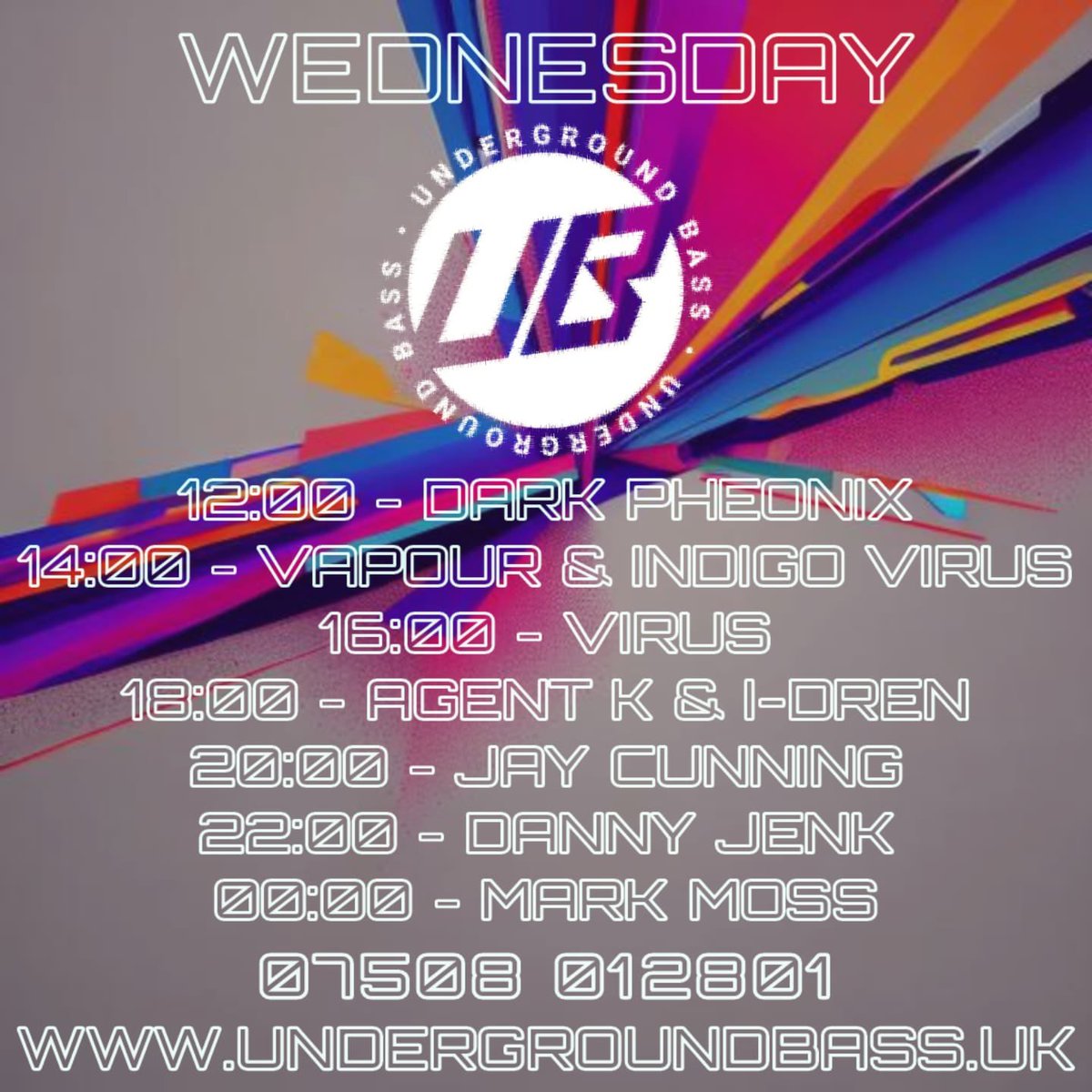 🔥 Wednesdays SELECTORS 🔥

Undergroundbass.uk
Stream - Chatroom - Merchandise 

📲 Studio Line 0750 8012801
Please #RT thanks 🙏