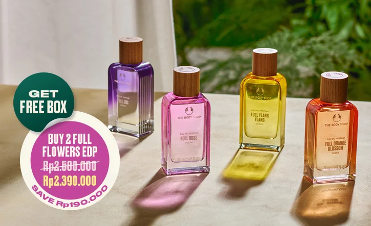 EXCLUSIVE DEALS

Beli 2 Full flowers EDP hanya dengan Rp2.390.000 dan dapatkan gratis satu kotak parfume cantik

Shop now thebodyshop.co.id/full-flowers-s…
