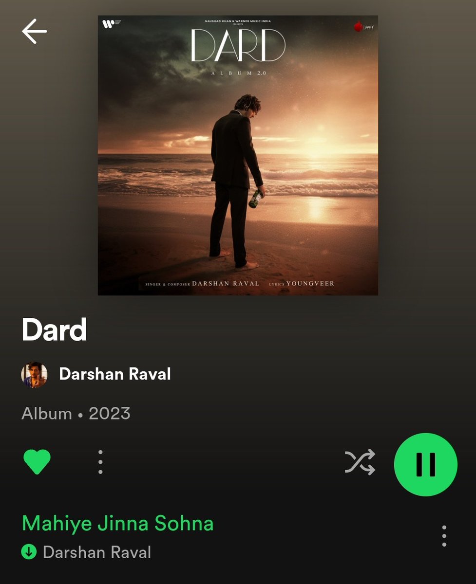 dzriddhi's tweet photo. STREAM DARD BY DARSHAN RAVAL
HAPPY DARSHAN RAVAL MONTH
MAHIYE JINNA SOHNA 100M
#ForeverTogetherWithDR
#DarshanRaval https://t.co/QwkSiIWJ0c