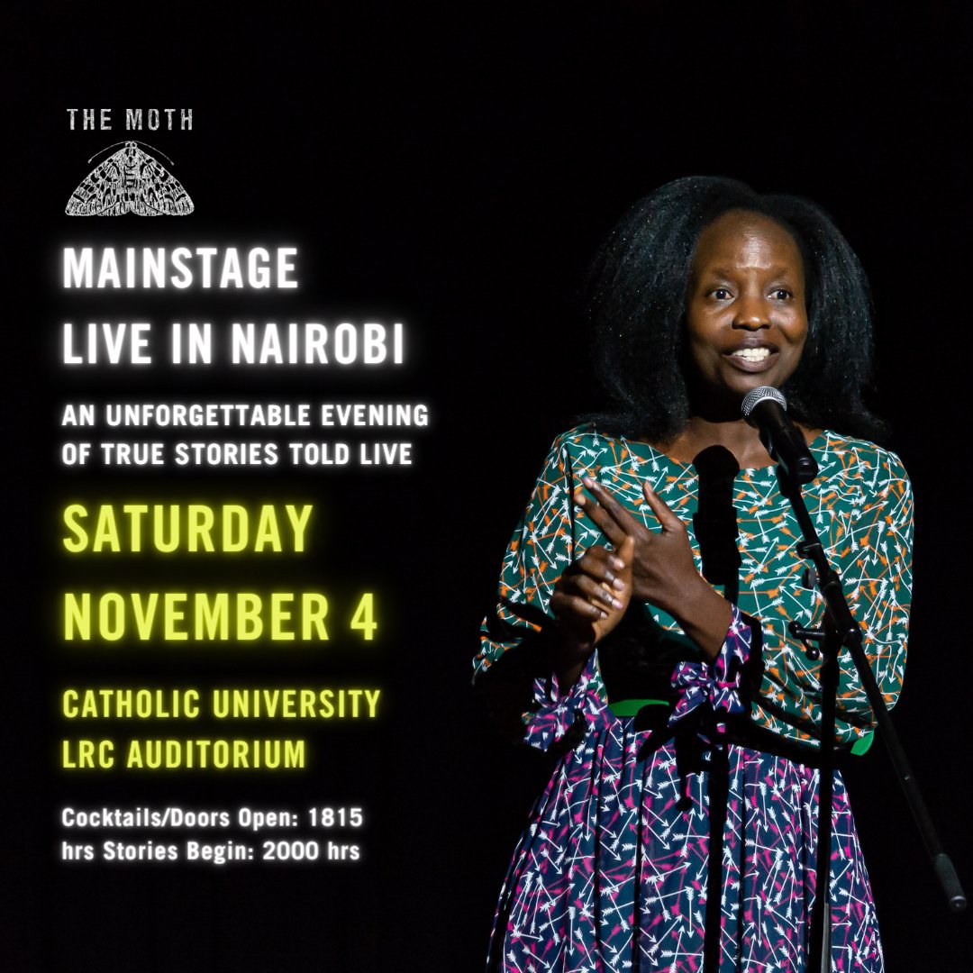 BluegrassKenya's tweet photo. Ever felt the magic of a shared story? This November, The Moth invites you to an evening of connection and belonging. Our curated speakers will weave tales that will leave you inspired. Click the link in bio to get your early bird ticket 🗣️✨#Moth2023 #MothMainstage #Storytelling https://t.co/1klVmU3nZu