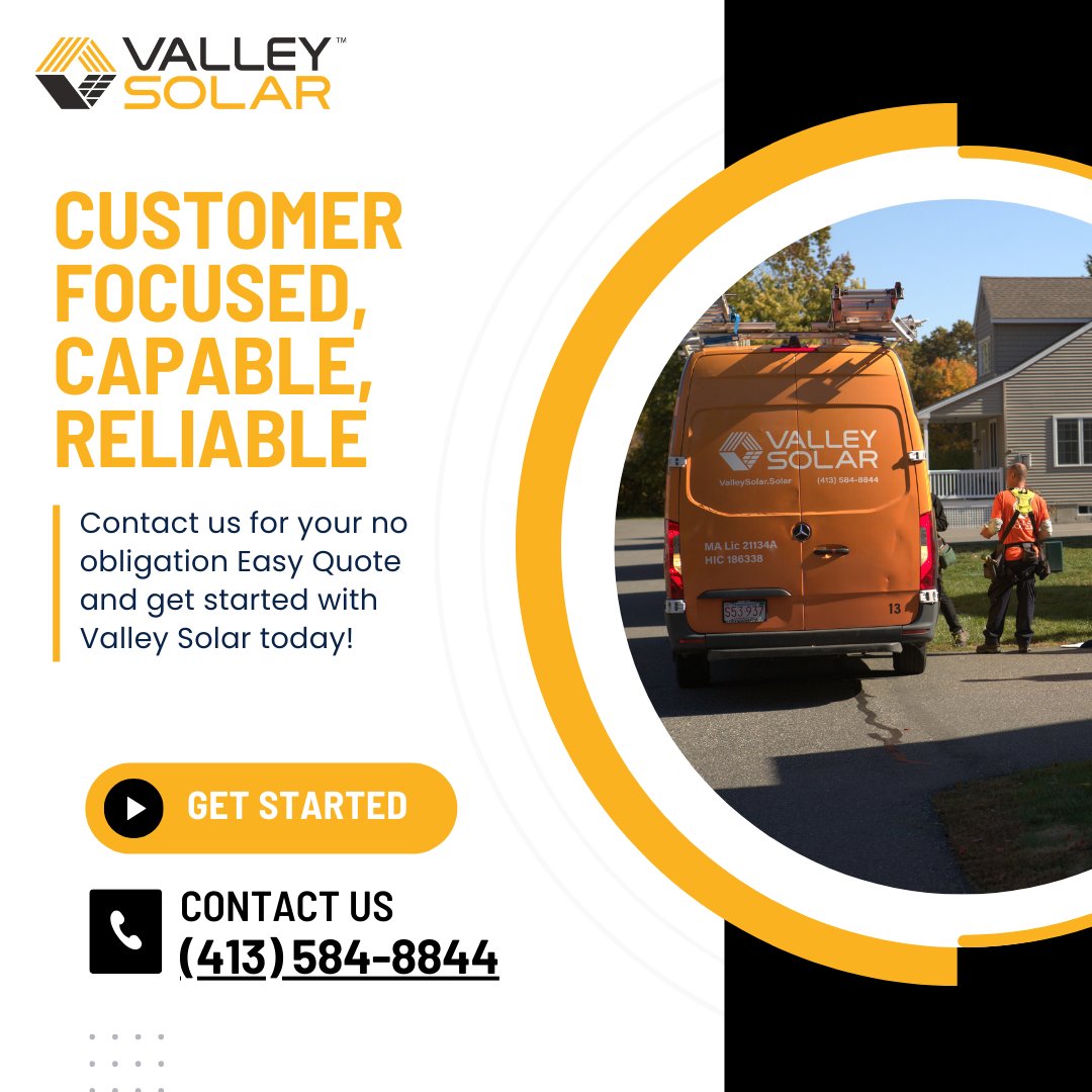 ValleySolarMA's tweet image. Valley Solar offers zero-down financing options, solar leases, and Power Purchase Agreements. We make clean energy affordable and hassle-free. Start your no-hassle quoting process now! 

Visit us Today- valleysolar.solar
*
*
#solarpanelinstaller