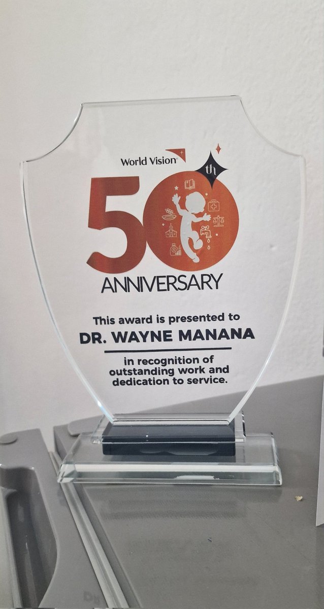 Congratulations, World Vision, on 50 yrs of dedicated services. Deeply humbled to receive this special award. @WorldVision @globalcleft1 @SmileTrainAfric @Smiletrain @InnscorAfrica