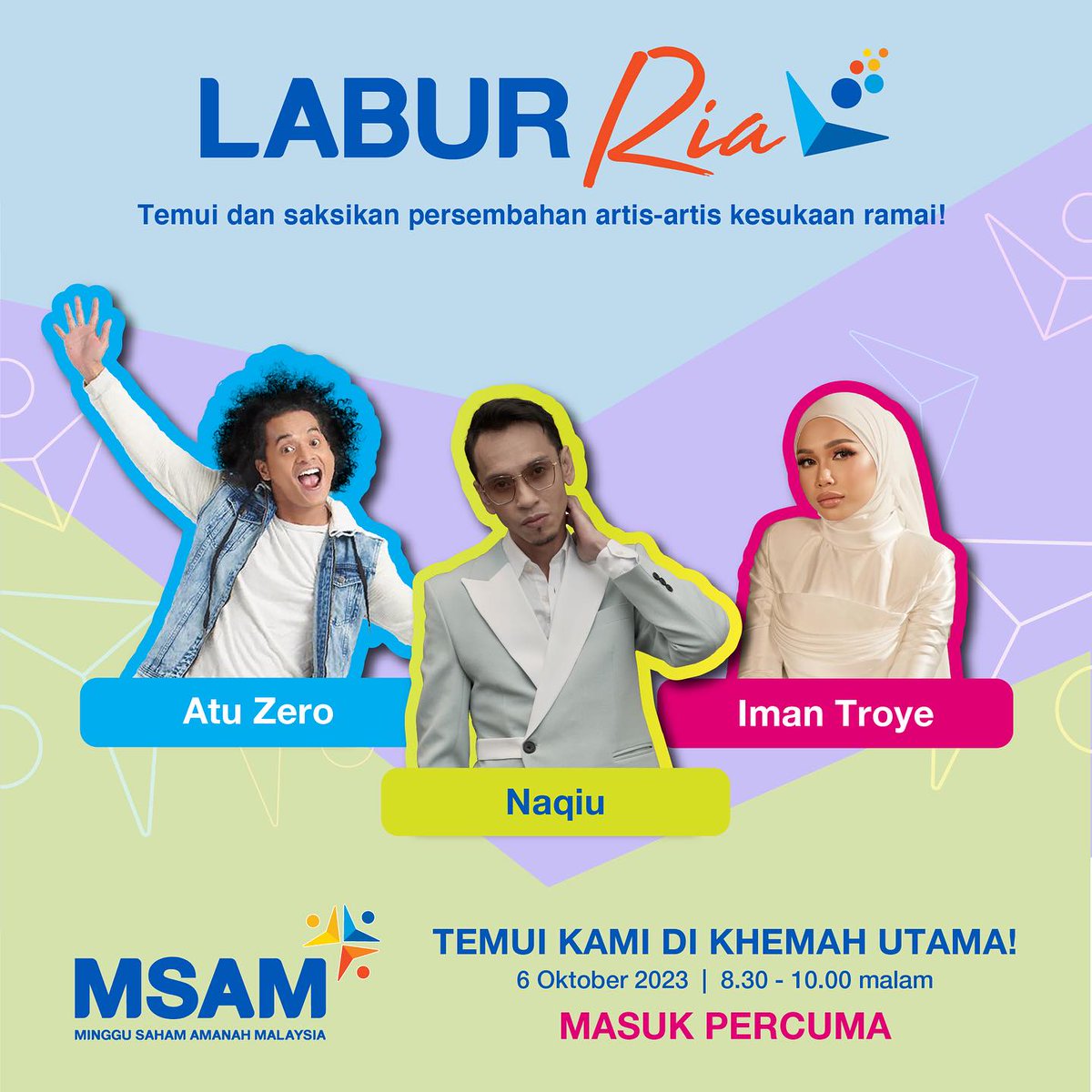 JuneNQteam's tweet photo. #GV10NAQIU
#CUCKOOXGV10
Temui #Naqiu di Setia Fontaines Bertam, Pulau Pinang sempena Minggu Saham Amanah Malaysia 2023.
Tarikh: Jumaat, 6 Oktober 2023
Masa: 8:30-10:00 malam
#MSAM2023 #MSAM #BijakMelaburSantaiBerhibur #PermodalanNasionalBerhad https://t.co/xNFKGC57st