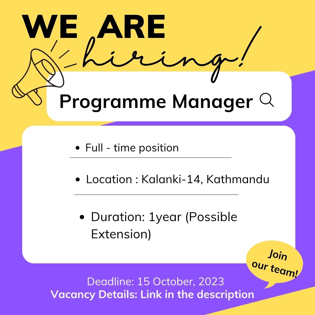 Join the CfC Team as a Program Manager and Lead the Innovation! 🌟 
 
The link to ToR:
docs.google.com/document/d/1xo…

Send your resume and cover letter to campaignforchange17@gmail.com by 15th October 2023