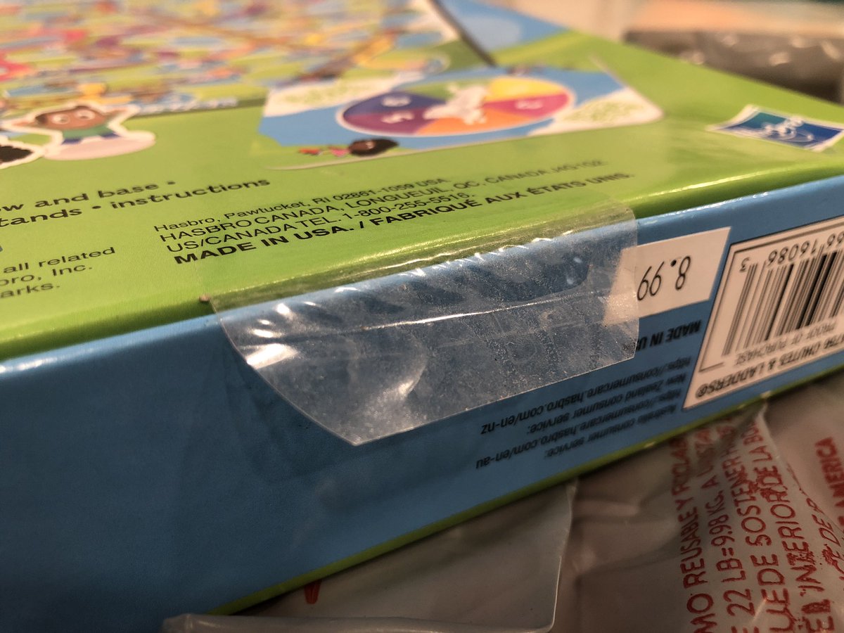 612jess's tweet photo. So tired of @Target drive up orders containing items that are clearly used and/or damaged. This one even has a price sticker from another retailer. Srsly how is this item accepted as new by the guest services return taker, shelf re-stocker AND drive up order picker? @AskTarget https://t.co/ig8hcBEvNV