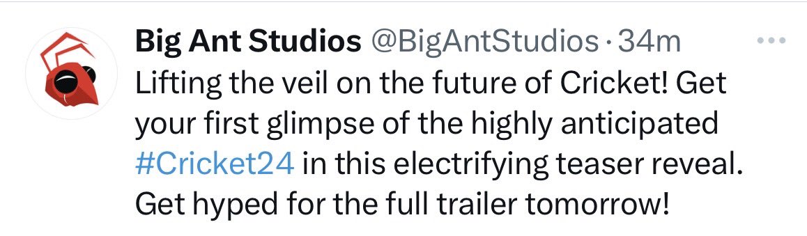 Harpree13733699's tweet photo. @Cricket22game I think gonna be releasing tomorrow afternoon!!! Not at midnight 😔 https://t.co/ZBVudcWLBD