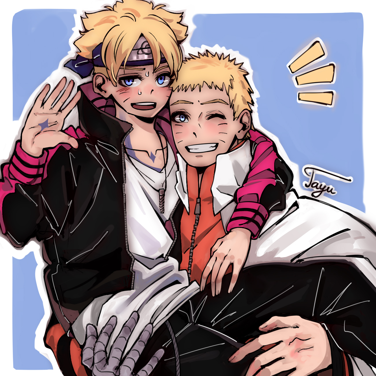 𝓣𝓪𝔂𝓾 on X: son in the arms of the hokage 👋🔩🍥 #BORUTO