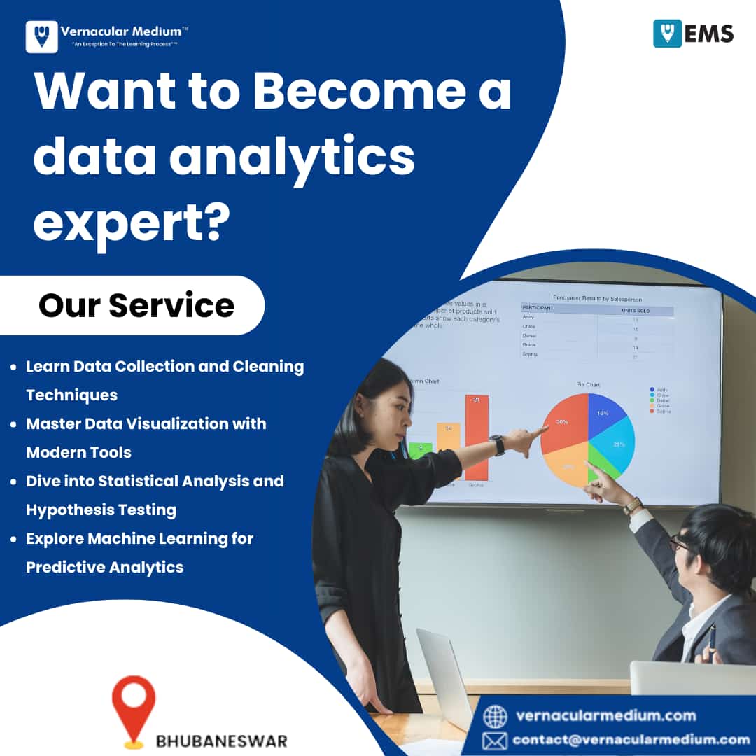 Embrace the data-driven journey! 📊🚀 

Master Data Analytics with us and open doors to endless possibilities. 💡 

Fill Form: forms.gle/9iXjUYE8HpVSa9…

#DataAnalytics #UnlockInsights #DataDrivenDecisions #CareerBoost #MasterDataAnalytics
#Think
#learn
#execute #Vernacularmedium.