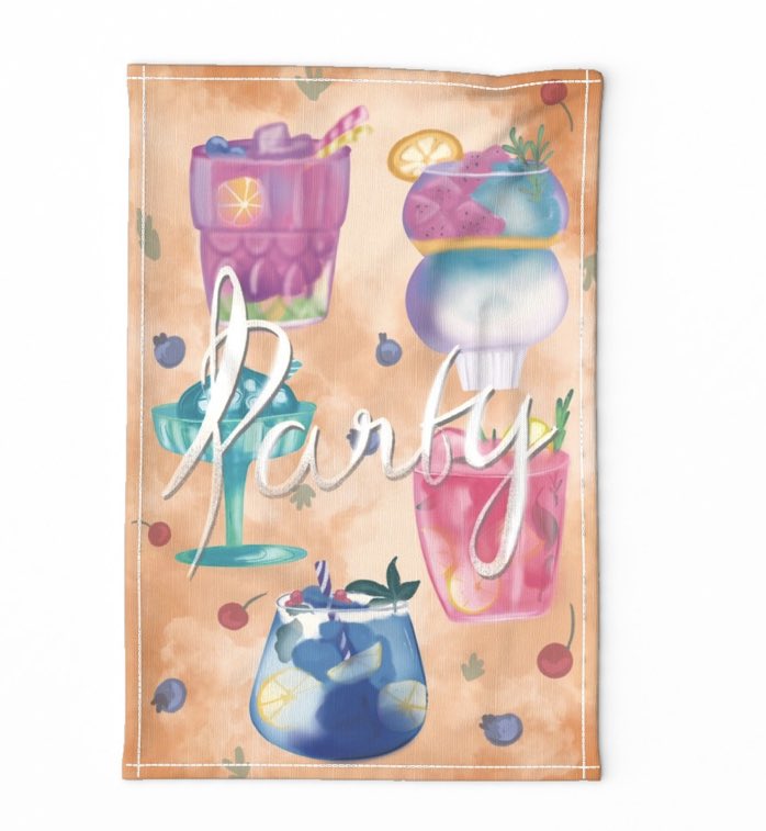 RaveenaBaskaran's tweet image. Entry for this week’s #spoonflowerdesignchallenge 🍹🍾

Festive beverages- cocktail party with blue curaçao 💙🥶

I love drinks which uses #bluecuraçao it looks so dreamy and fantasy ☺️☺️🦄🧞‍♀️

#spoonflower #spoonflowerteatowel #spoonflowerwallhanging #spoonflowermakers