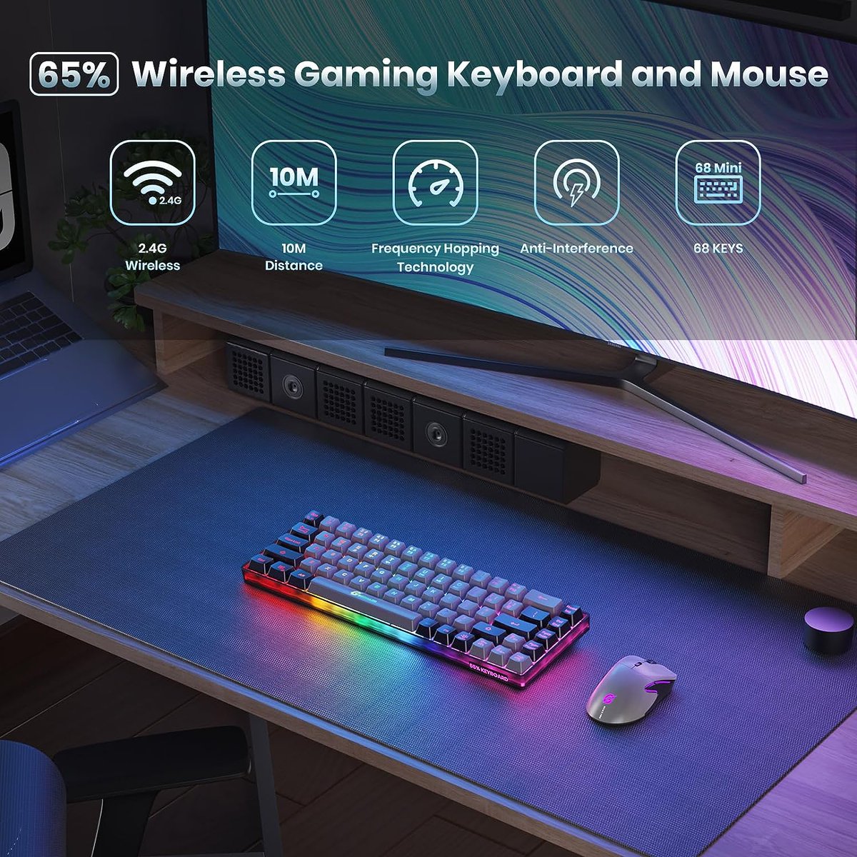 Jolie_Anderson_'s tweet photo. Enhance your gaming setup with the GEODMAER Wireless Gaming Keyboard and Mouse Combo! 🎮🔥 Backlit, compact, and precise - the perfect gaming duo! Order now: https://t.co/6gMOrXCYw6 
#GamingGear #PCGaming #twitchstreamer #smallstreamer #KickStreamer #gaming #NewYork https://t.co/3LuYuo1nlO