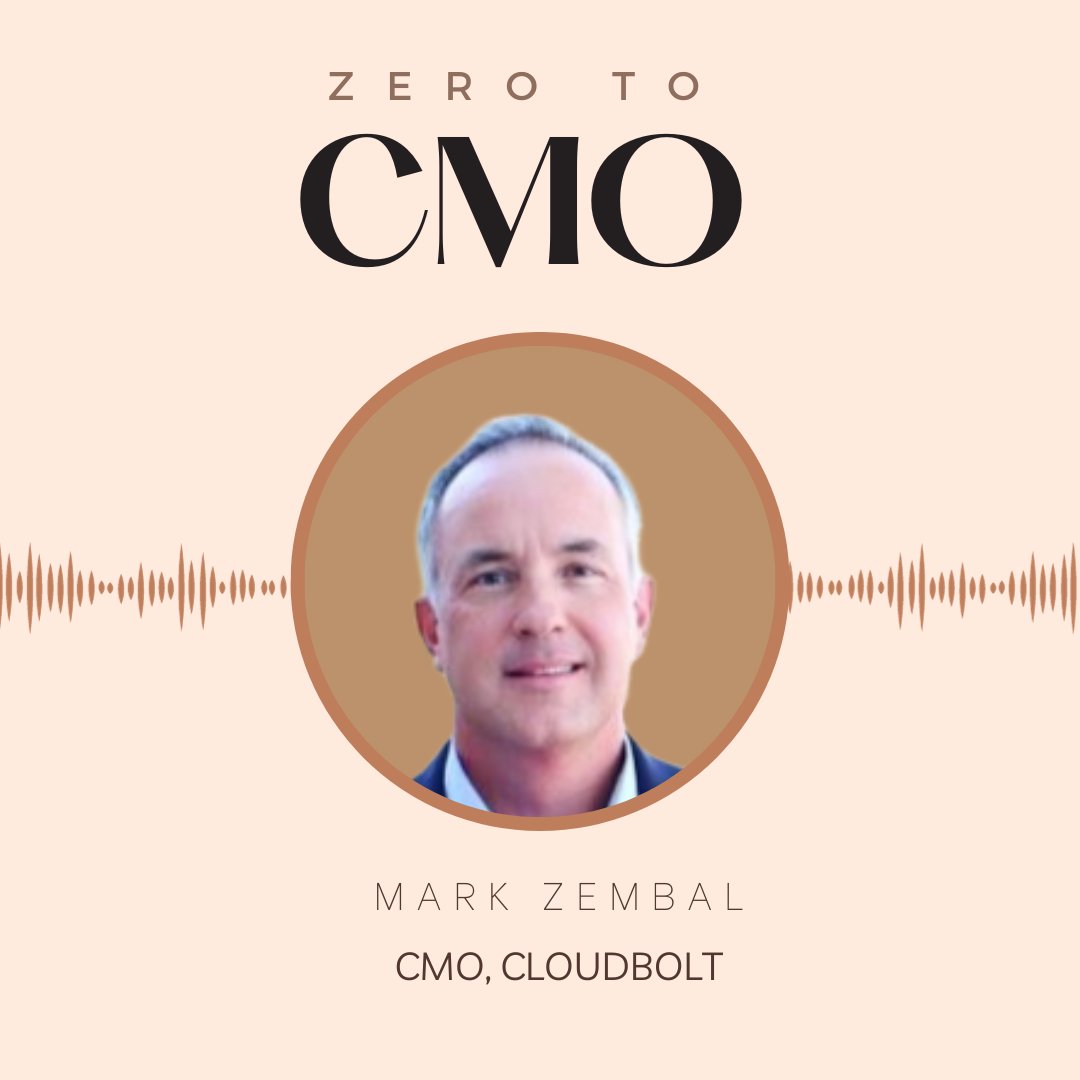 I had the pleasure of interviewing my former #CMO for the last episode of season two of the <a href="/ZerotoCMO/">ZerotoCMO</a> podcast. Mark Zembal, CMO of <a href="/CloudBoltSW/">CloudBolt Software</a>, shares his journey to CMO - from agencies to #techmarketing - it all comes down to telling a great story and connecting emotionally