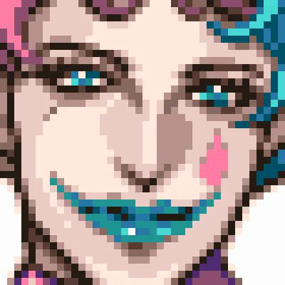 クリスタで無理やり打つよりは上手くいくかも…パレット編集できるのが特にありがたい #ドット絵 #dotpict