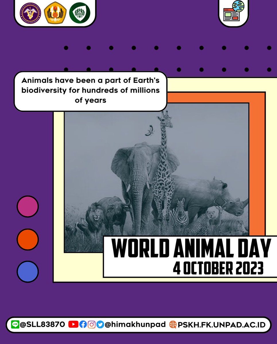 himakhunpad's tweet photo. [WORLD ANIMAL DAY]
Did you know that the incredible diversity of animals on our planet is awe-inspiring? From the smallest insects to the largest mammals, animals have been a part of Earth's biodiversity. https://t.co/K3T84fNqej