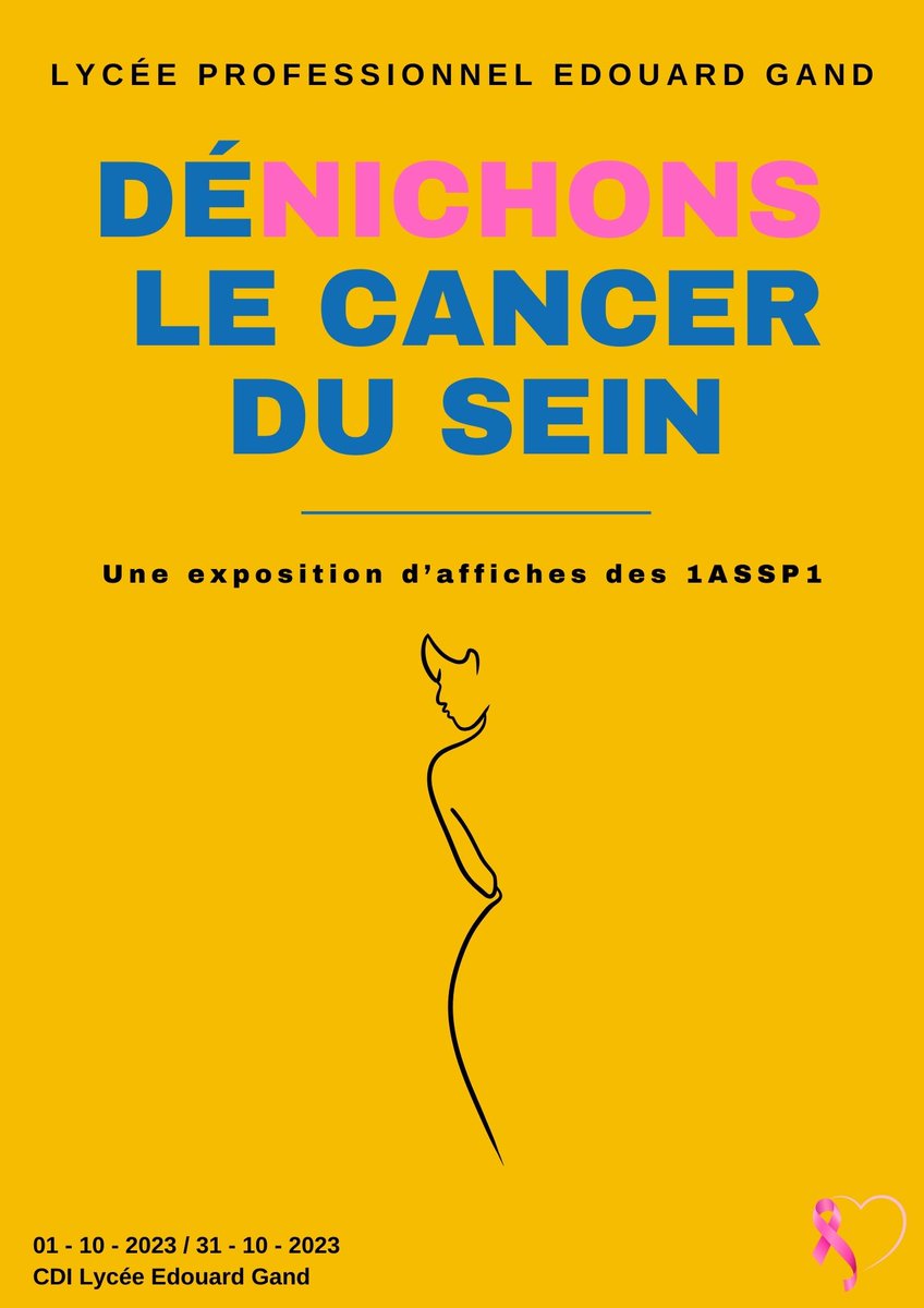 lteyssedou1's tweet photo. [Octobre rose] Et puis on s'est dit qu'on allait faire une exposition.
#octobrerose2023 #OctobreRose #LP #bacproASSP https://t.co/Iknjpc0rz1