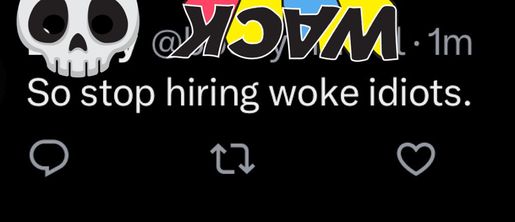 Men having a normal one again. It's not how she was dressed, it was *checks notes* because she was woke.