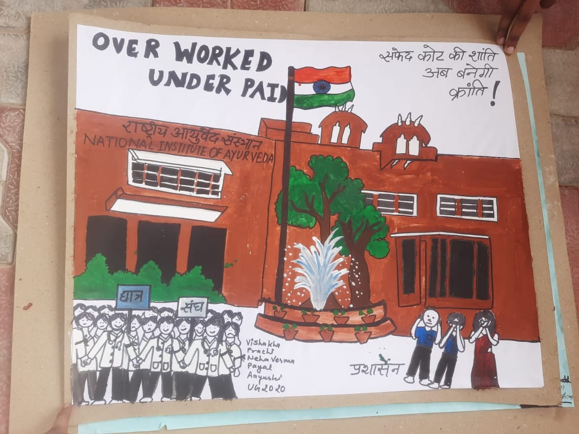 _arjun_jangid_'s tweet photo. आश्वाशन नहीं अब परिणाम दो। 
या फिर पद को त्याग दो।। 
#Raise_Nia_Stipend
#HRA
#Fee_Hike
4 साल की शांति अब बनेगी क्रांति।। 
@moayush 
@RahulGandhi 
@sarbanandsonwal 
@DrMunjparaBJP 
@FinMinIndia 
@INCRajasthan 
@ashokgehlot51 
@ravishndtv https://t.co/9kpqMykyAL