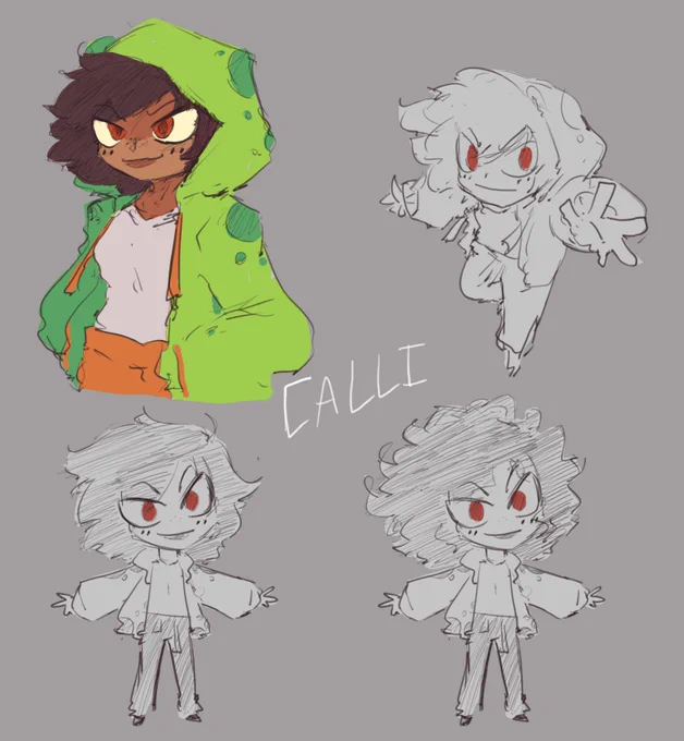 Calli the Red-Eyed Frog Girl 