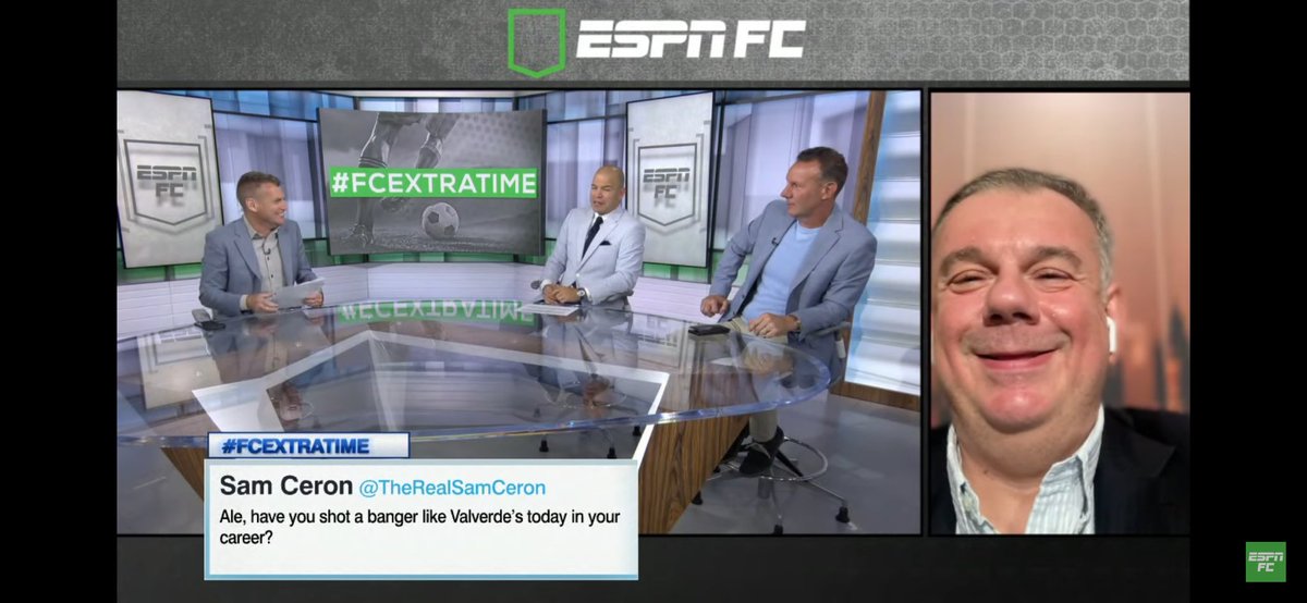 TheRealSamCeron's tweet image. Made #FCExtraTime , appreciate the honesty, Ale 😂. All love!