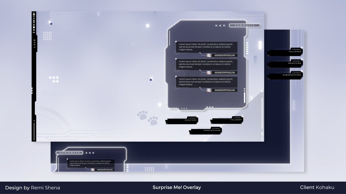 remi_shena's tweet photo. •『 Overlay Raffle 』•

Like a vote result last week! overlay raffle is here!
-
Prize: Chat and Game Overlay
Ends : October 12th
- 
Rules
•  Follow Me! 
•  Like and RT  
• describe your dream overlay and (optional) comment your model references!
#VTuberAssets  #Vtuber https://t.co/ZLqF9M7zv5