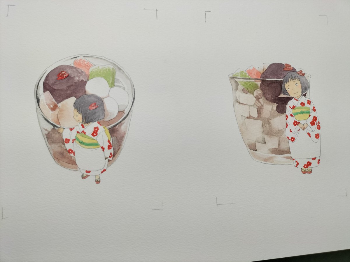 「追加納品できたらと描いています」|岩岡ヒサエのイラスト